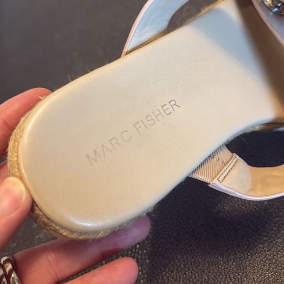 Marc Fisher Nude sandals with silver balls size 7 - Picture 4 of 7